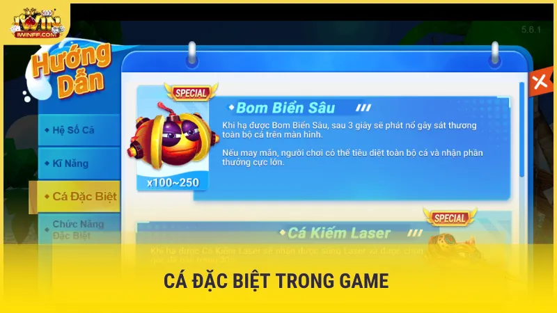 Cá đặc biệt trong game