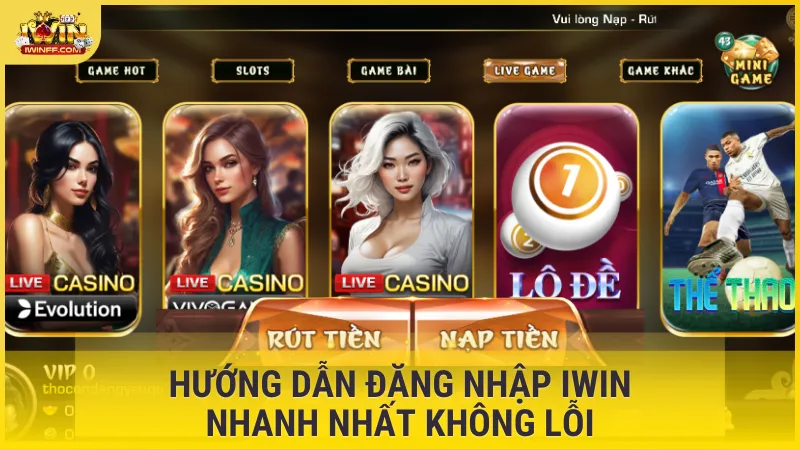 hướng dẫn nạp tiền Iwin