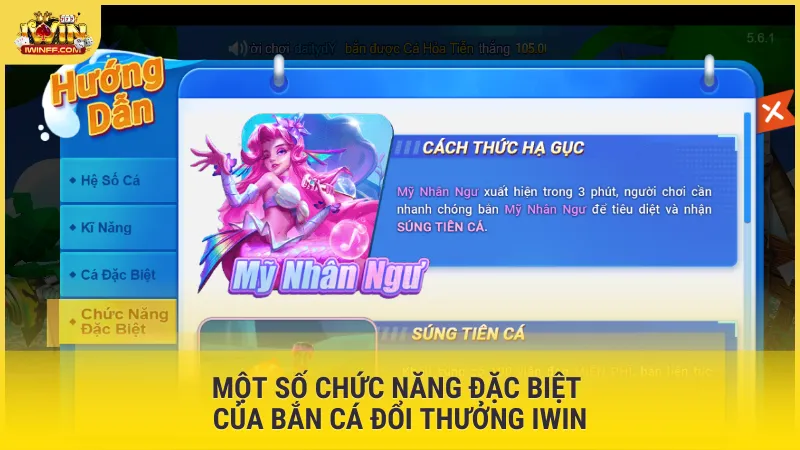 Một số chức năng đặc biệt của Bắn Cá đổi thưởng Iwin