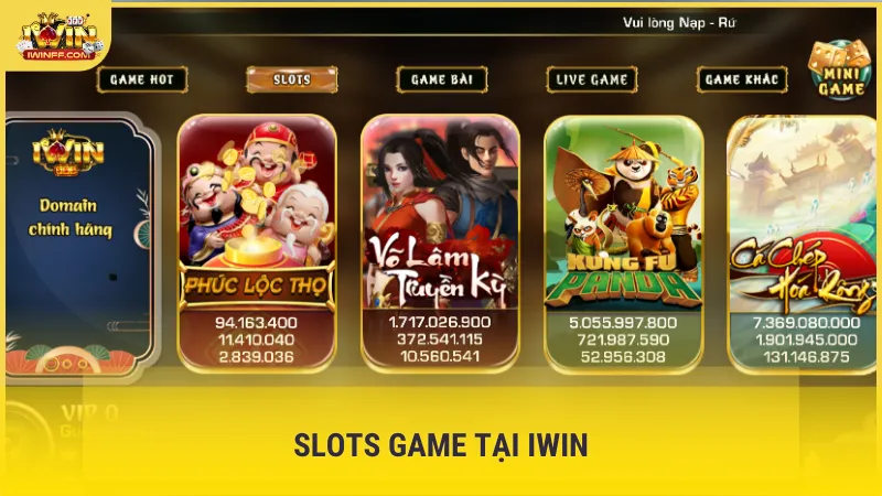 Slots game quay hũ đổi thưởng tại Iwin nổi tiếng với tỷ lệ trả thưởng RTP tốt nhất nhì thị trường