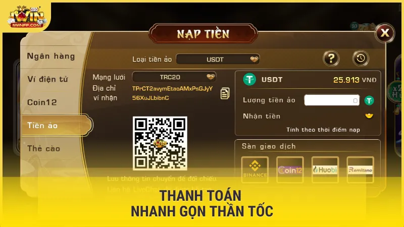 Thanh toán nhanh gọn thần tốc