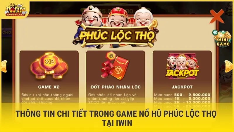 Thông tin chi tiết trong game nổ hũ Phúc Lộc Thọ tại Iwin